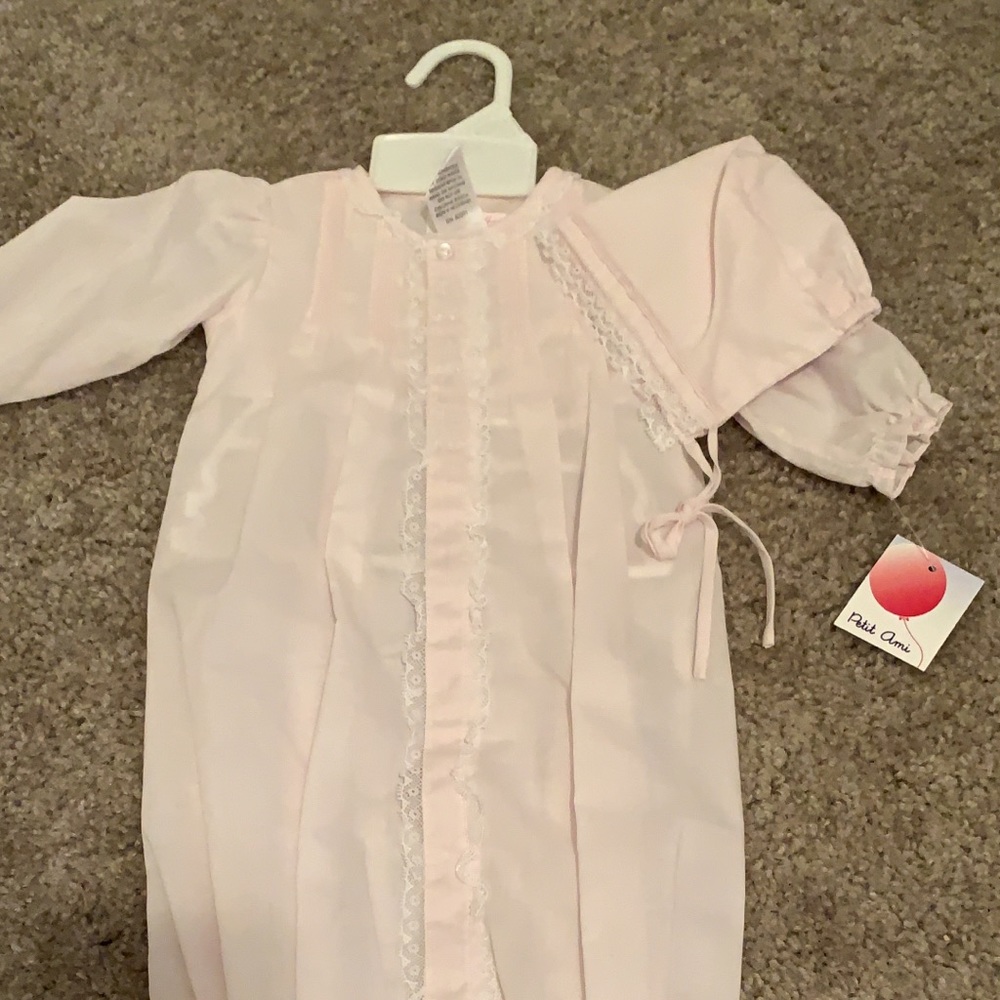 Petit Ami NB gown NWT